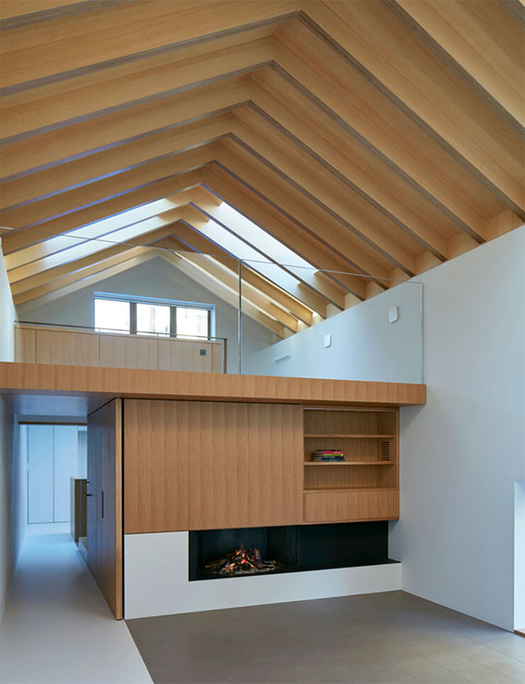 modern basement home interior