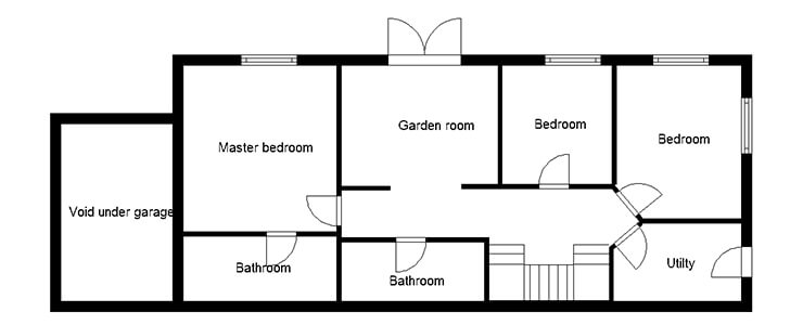 Georgian-style self build basement floor plans