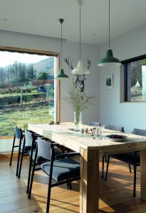 Dining room with panoramic view