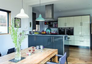 Open plan kitchen with Island