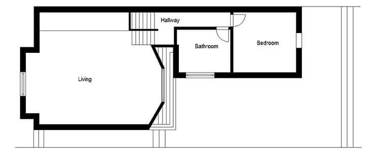 contemporary Victorian renovation second floor plans