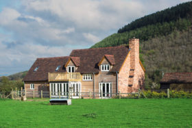 Affordable oak frame home exterior