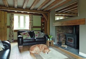 Oak frame living room