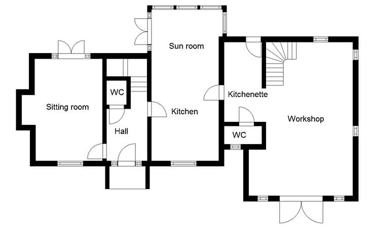 affordable oak frame home ground floor plans