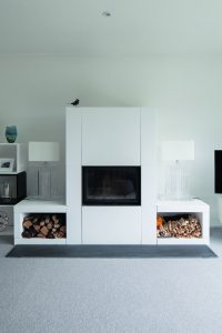 contemporary fireplace