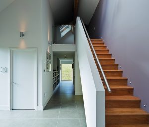 simple white stairway