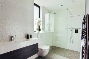 simple white bathroom