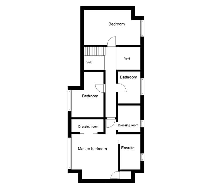 1960s bungalow renovation and extension first floor plans