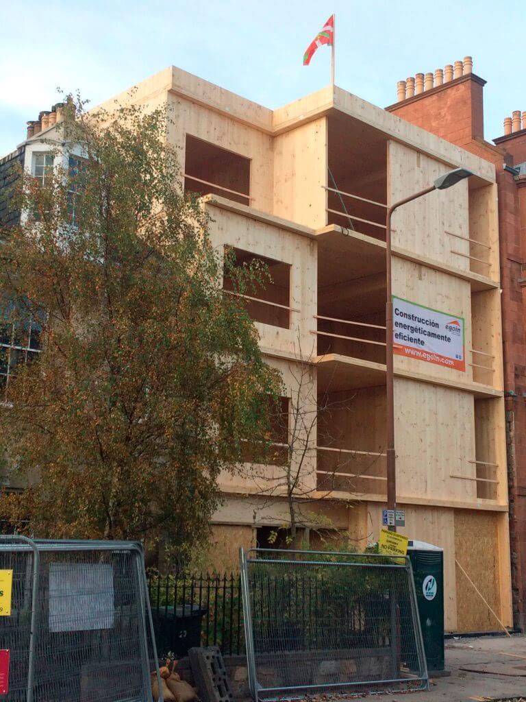 cross-laminated timber frame community self-build