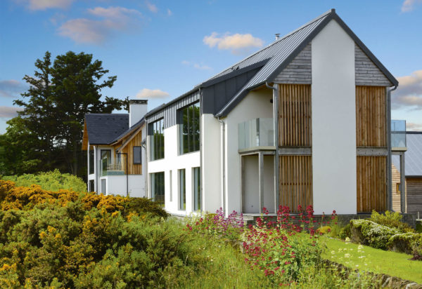 contemporary timber frame self build home