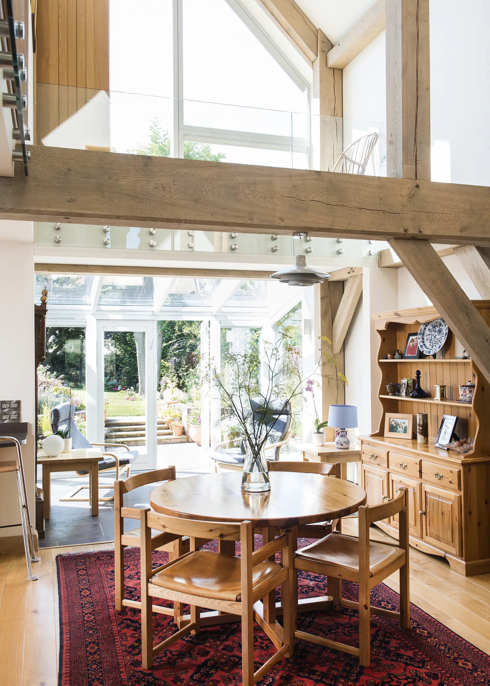 Contemporary Oak Frame Home in Worcestershire with a Brick Exterior