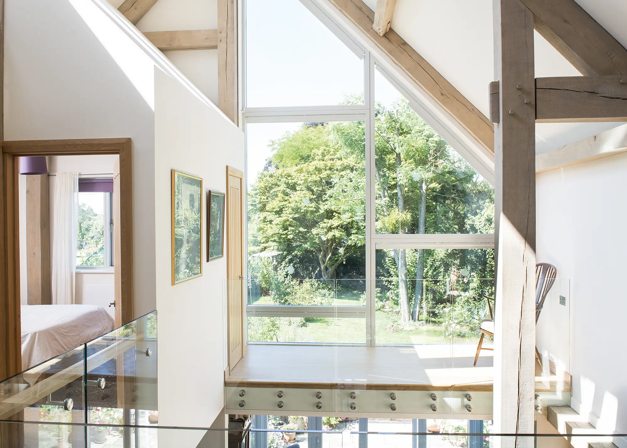 Contemporary Oak Frame Home in Worcestershire with a Brick Exterior