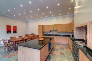 open plan kitchen