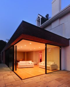Glass walled extension