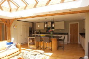 open plan kitchen