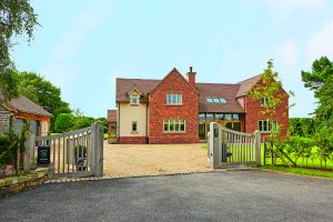 brick clad house