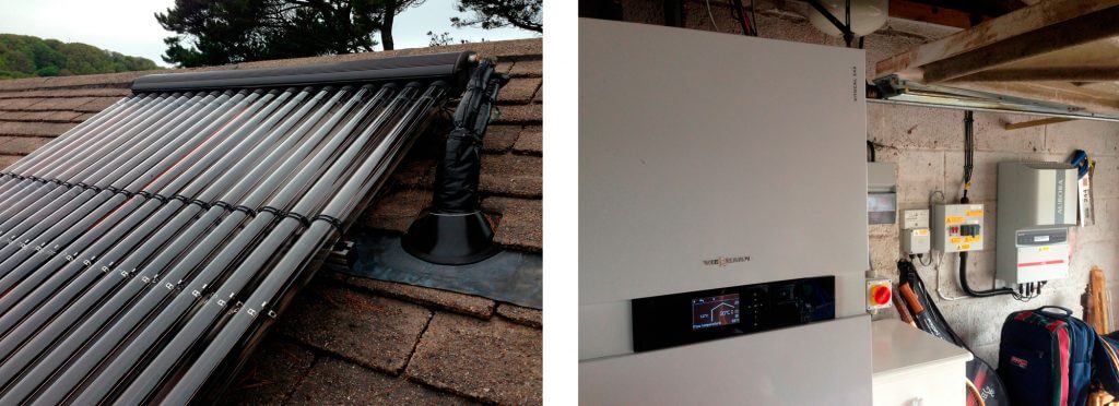 Viessmann solar thermal and heat pump for eco renovation