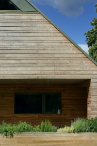 Wood-clad home