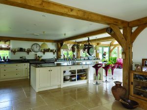 Open plan kitchen area
