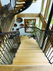 Oak staircase