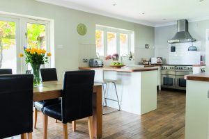 open plan kitchen