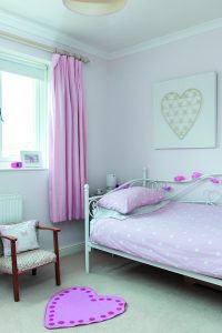 Pink children's bedroom