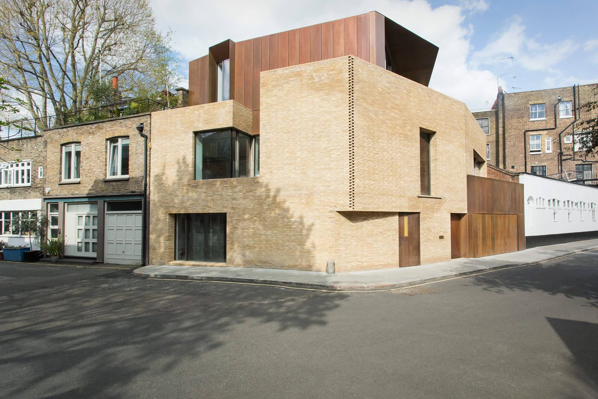 Brickwork on Doughty Mews by Jamie Fobert Artchitects