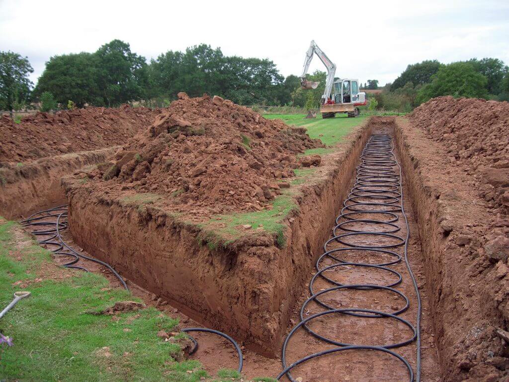 GSHP trenches