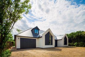 Modern build clad in render