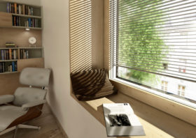 Internorm Window with Integrated Blinds