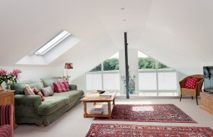 Loft with glazed gable