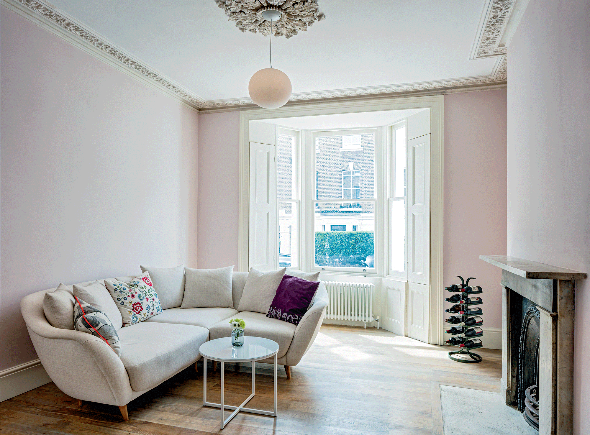 Sash windows in a period home