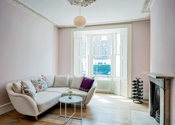 Sash windows in a period home