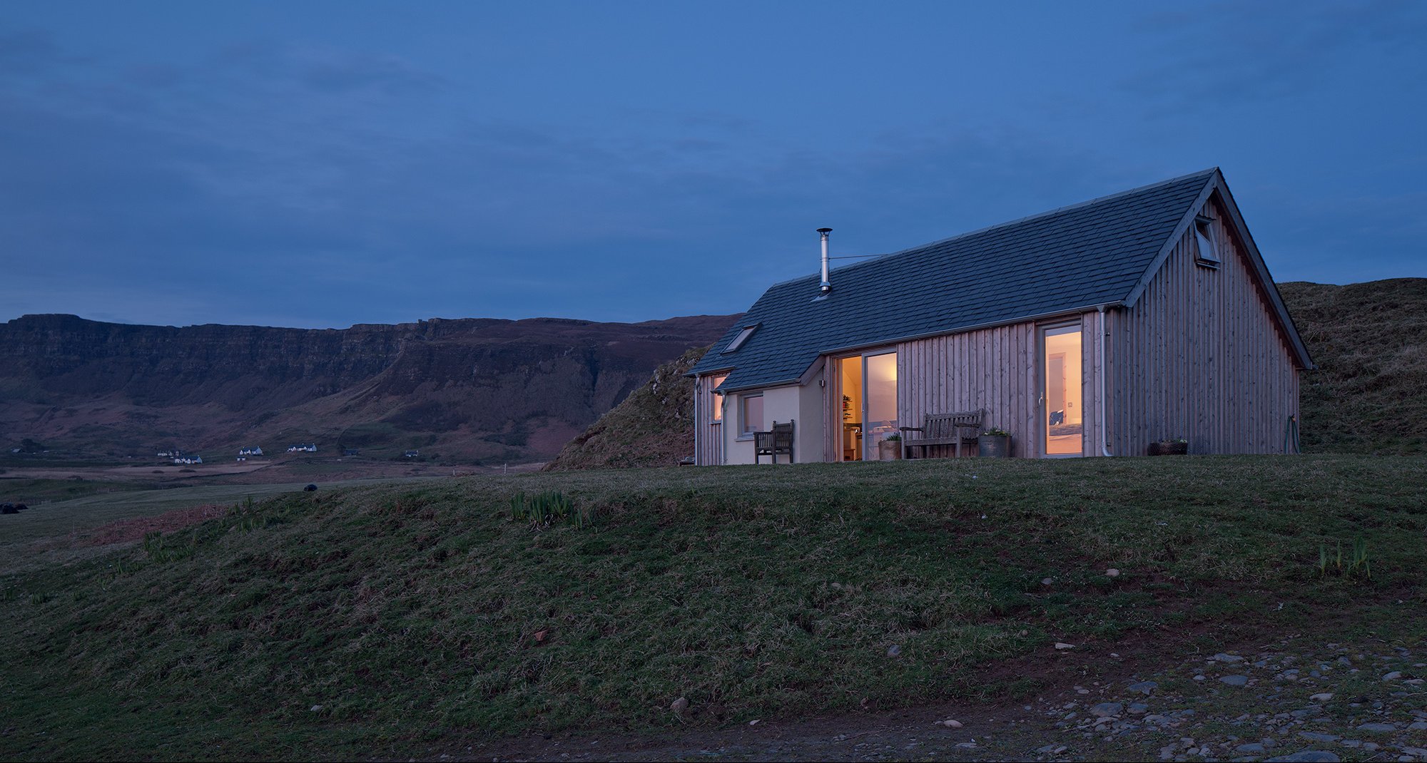 Timber frame self-build on the Isle of Eigg