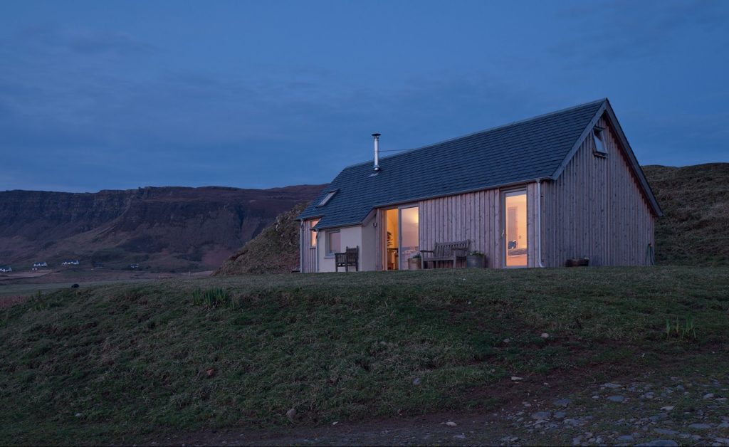 Timber frame self-build on the Isle of Eigg