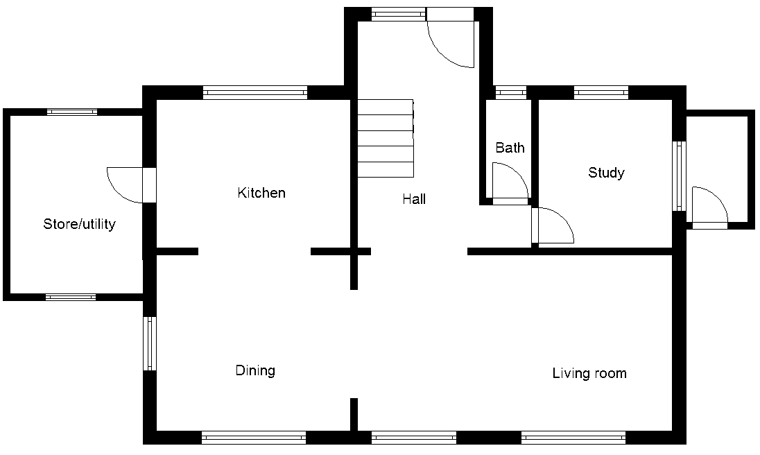 Rome ground floor house plan
