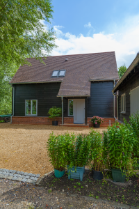 Sawyer family's modern barn exterior