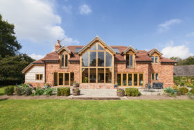 Contemporary self-build home design by Welsh Oak Frame