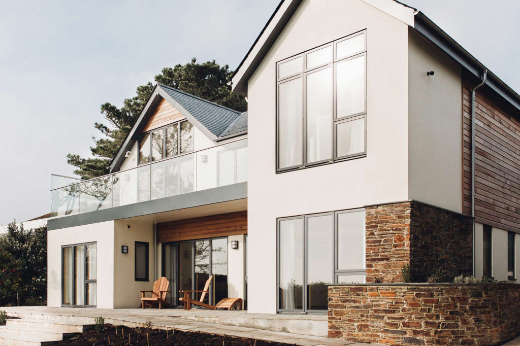 Idealcombi composite windows and doors on a modern home