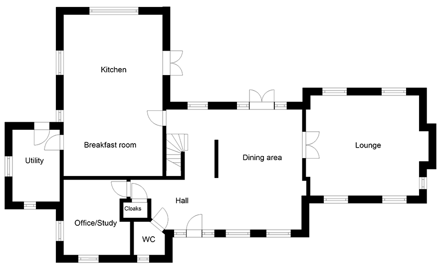 Ground floor house plan