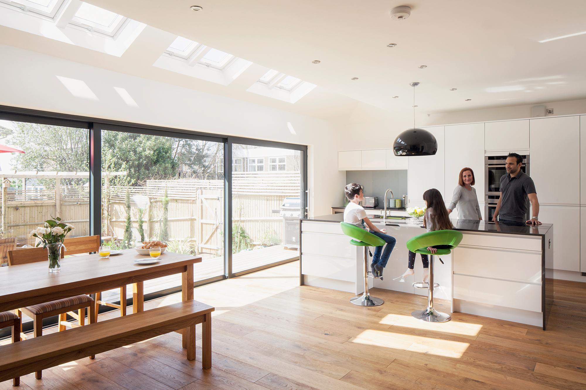 1930s Home Transformed By Extension And Loft Conversion