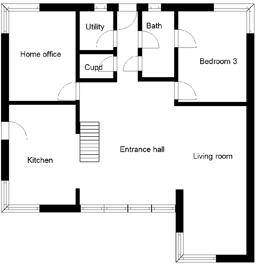 Ridel home ground floor plans