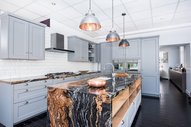 Ex-display Rotpunkt kitchen, island, granite worktops and appliances [The Used Kitchen]