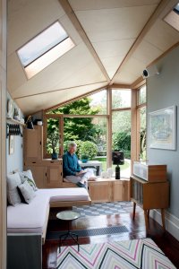 Sun room with pitched roof