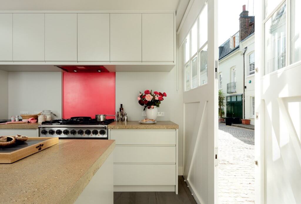 Contemporary kitchen garage conversion by Cue & Co