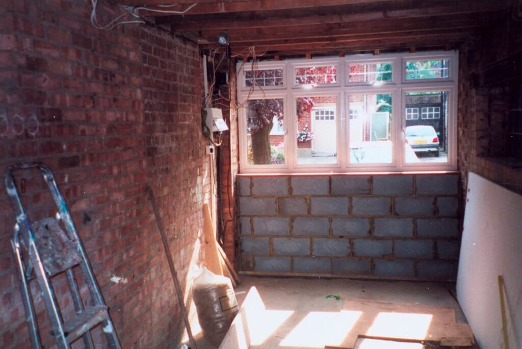 Garage conversion during construction