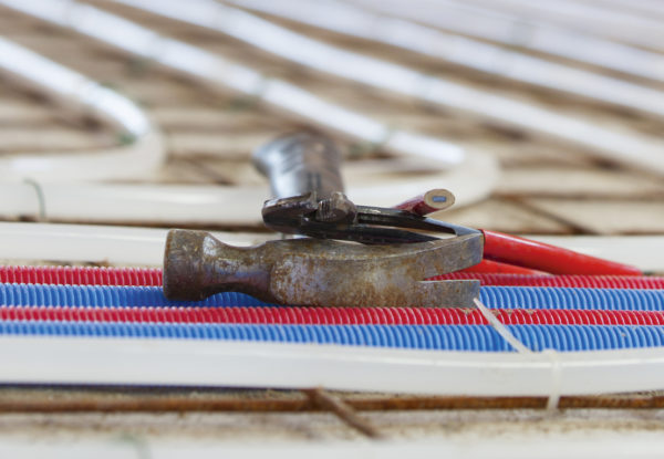 Tools left unattended during UFH installation