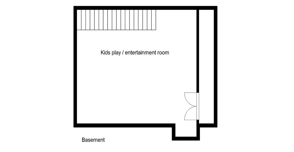 Basement floor plan