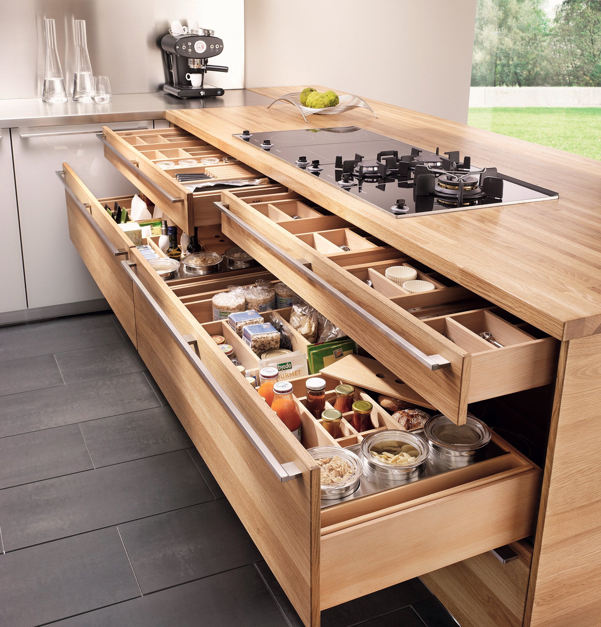 Linee Kitchen drawer by Team 7