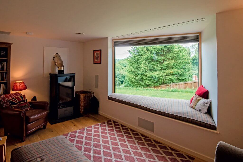 Timber frame self-build on a sloping plot